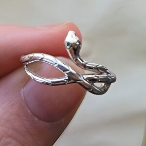 Silver Snake Wrap Ring - Women Jewelry